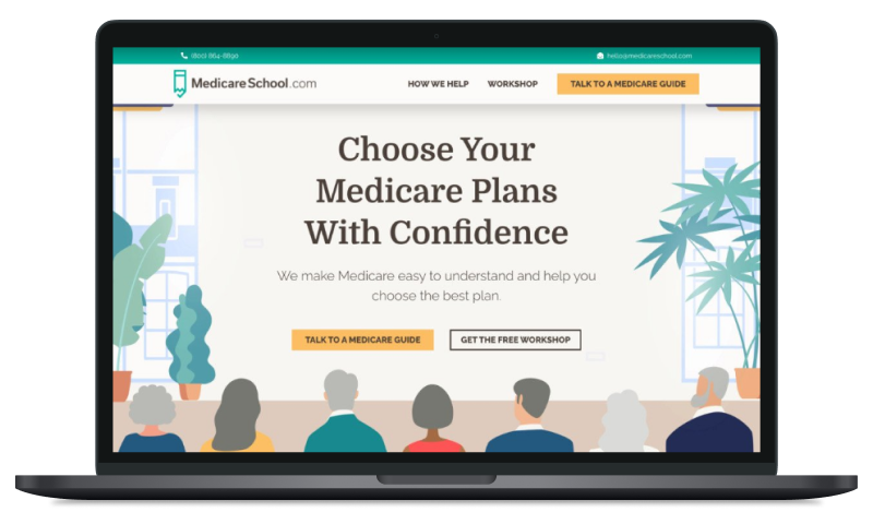 MedicareSchool Homepage Mockup